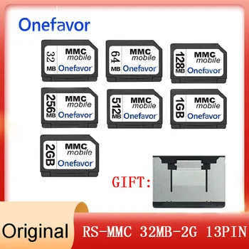1 kom. Kartica Onefavor RS-MMC 13-Pin do dva reda MMC kartica od 32 MB 64 MB 128 MB 256 MB 512 MB 1G 2G RS MMC kartica je Kartica sa držačem za kartice
