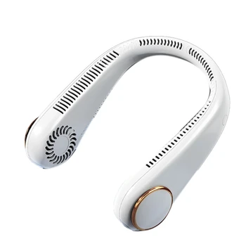 1 kom. Prijenosni ventilator za vrat, USB Punjiva Bežični Stropni ventilator za vrat, mini-sportski hladnjak zraka