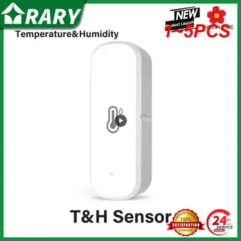 1 ~ 5PCS Tuya ZigBee/WiFi Senzor za temperaturu i vlagu, spojen na kuće termometar, kompatibilan sa Smart Life Alexa Google Assistant