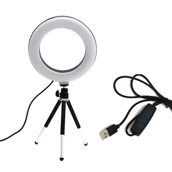 16 cm 6 cm, Stolni ring lampa za Селфи, led žarulja sa stalak za Селфи, Izravni prijenos, Šminka, YouTube, Video, studio fotografija