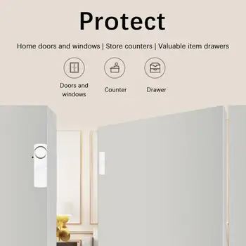 2023 Jednostavna protiv krađe vrata i prozor alarm, Osnovna bežični alarmni, Vrata alarm sa magnetnim pozitivan za sigurnost doma