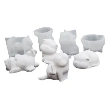 3D Oblika za mačke od smole, kalup za lijevanje smola, Bistra Эпоксидно-silikonska forma za rukotvorina od smole