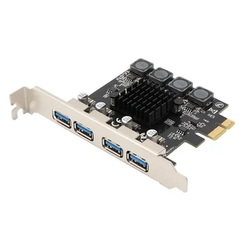 4 Port USB 3.0 PCI Express Card USB 3.0 PCI-E Kartica za proširenje pci-e na USB 3.0 Kartica-adapter za pci-e 1X 4X 8X 16X Slot