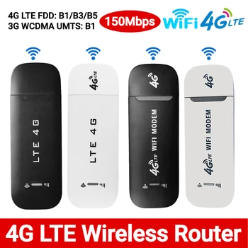 4G LTE Router Wireless USB ključ Širokopojasni modem 150 Mbit/s sa utorom za sim kartice, WiFi adapter, džepni ruter za kućne prijenosna računala