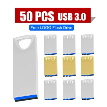 50ШТ Besplatan Custom LOGO USB Flash disk od 128 GB 3,0 high-Speed Flash drive 16 GB, 32 GB i 64 GB, 128 GB i Štap metalni USB memorija