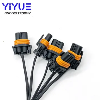 5pcs 9006 produžni kabel za utičnice svjetiljke, utikač adaptera za napajanje, utičnice držača za svjetiljke, ožičenje, Vodootporan 2-polna utičnica