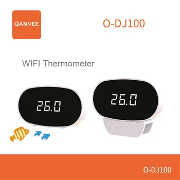 Akvarij E-WIFI Termometar Digitalni prikaz Mjerač temperature vode u Akvariju Pribor Daljinski senzor Termometar