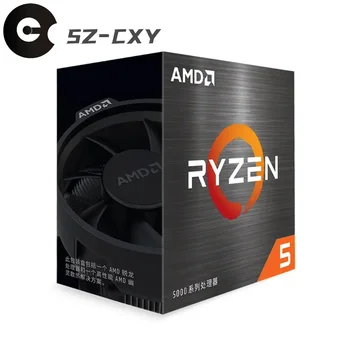 AMD Ryzen 5 5600 R5 5600 3,5 Ghz Шестиядерный 12-nit procesor 7 NM 65 W L3 = 32 M 100-000000927 Utičnicu AM4 Novi Sa ventilatorom