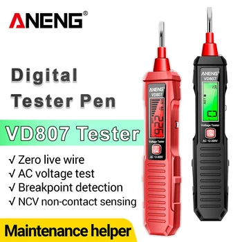 ANENG VD807 Digitalni Detektor Napona Tester Olovke Ac 12-300 U Nebo Napona Lanca NCV Senzor Žice Profesionalni Alat za Električara