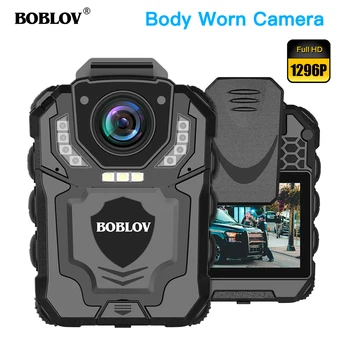 BOBLOV T5 Body Camera 1296P Snimku Носимая Policijska Kamera Zakona Noćni Vid Петлевая Snimanje Mini DVR kamera