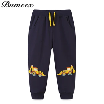 Bumeex/ Novi Trendi Sportske hlače Za dječake, Pamučne Hlače za Trčanje, Jesenje Elastične Hlače Za Male Dječake, Hlače od 2 do 7 Godina