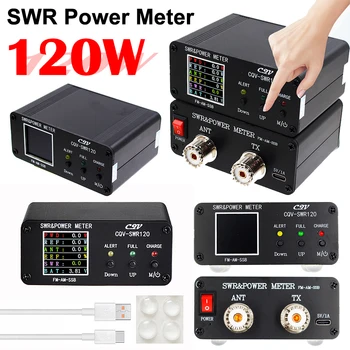 CQV-SWR120 120 W КСВ i mjerač snage Stajaće vala Funkcija alarma visoke Stajaće vala 240 * 240 full color HD zaslon FM-AM-SSB