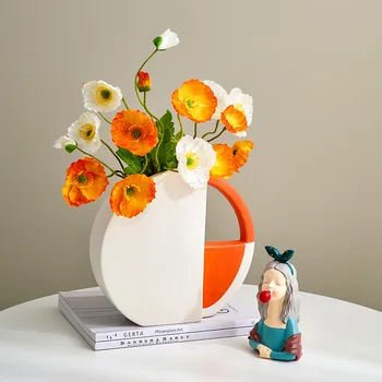 Creative Keramičke Torbu, Vaza za Cvijeće, Kreativni Svileni Šal, Vaza Za Cvjetni Lonac, Uređenje Ureda, Skandinavski Kuća, Uređenje Dnevnog boravka