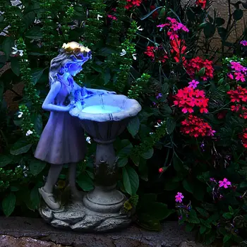 Creative Vrtna kip Anđela, ulični solarni led svjetiljka, travnjak u dvorištu, Ukras od smole u inozemstvu, klesarsku, Divan Privjesak