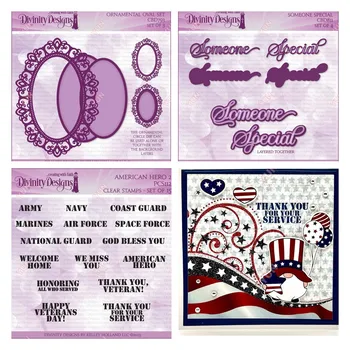 Dekorativni Ovalni set je Marke American Hero 2023 Proljeće, najnovije marke za žigosanje, razglednice ručni rad, Поздравительный album za albume