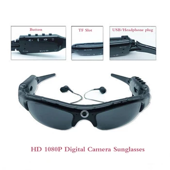 Digitalna kamera Full HD 1080P Sunčane naočale s Bluetooth Sportska kamera Video HD Naočale Eyewear DVR Video