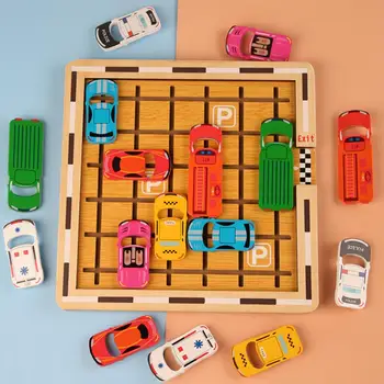 Dječje drvene igračke puzzle, drveni model automobila, labirint, zagonetke za parkiranje, Obrazovni Iq testovi, igračke za djecu, Geometrijske puzzle