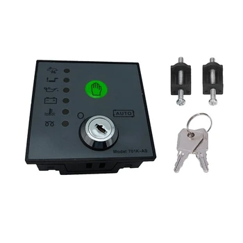 DSE701AS Crni kontroler generatora ABS Modul generator s ključevima, upravljačka ploča generator, oprema za automatsko pokretanje