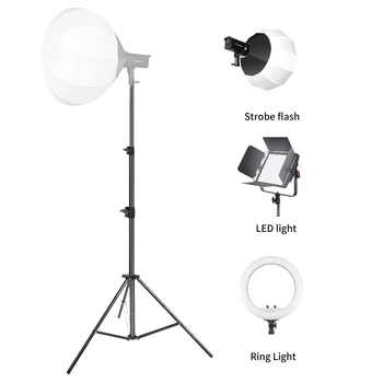 Dužina 2,8 m, Sklopivi lampa Iz crne aluminijske legure, Софтбокс za lije spot svjetla, Opterećenje za foto-studio 5 kg