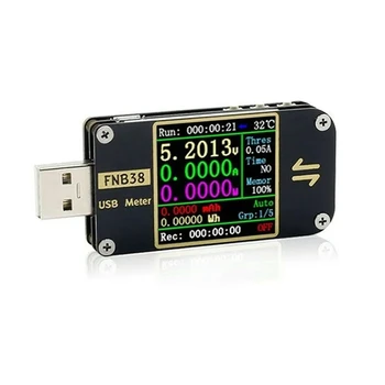 FNB38 Mjerač struje i napona USB-Tester QC4 + PD3.0 2.0 PPS Protokol Brzo punjenje Test kapaciteta