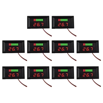 Indikator razine napunjenosti akumulatora 72 U Mjerač kapaciteta litij Baterija Test led zaslon