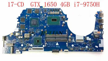Izvorna matična ploča za HP 17-CD Gaming matična ploča GTX 1650 4GB i7-9750H WIN L64630-601 L58851-601 LA-H472P Test Besplatna dostava