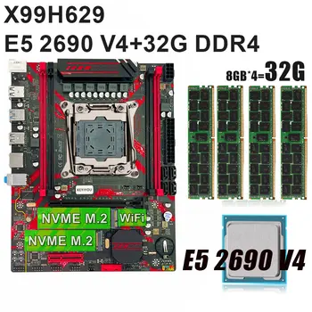 KEYIYOU X99H629 LGA 2011-3 Matična ploča Xeon kit Procesor E5 2690 V4 i ram DDR4 32G 2400MHZ ECC REG