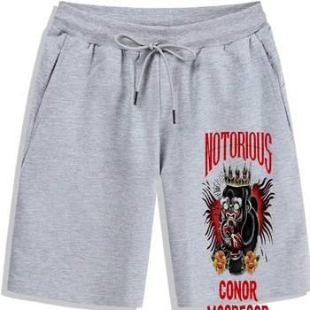 Kratke hlače za borbe s tetovažom Notorious Conor McGregor Crne kratke hlače za muškarce i za muškarce Grafički kratke hlače za muškarce