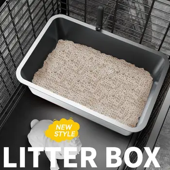 Kutija za mačji wc za kućne mačke, pribor za mačke od nehrđajućeg čelika, držač za mačji wc