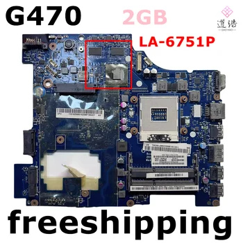 LA-6751P Za Lenovo G470 Matična ploča laptopa PIWG1 2 GB DDR3 Matična ploča je 100% testiran u Potpunosti Radi