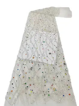 lijep na izgled čipka mreža sa vezom od perja, cvjetne čipke tkanina DiuDiu-1302.9303 dobre kvalitete za večernja haljina