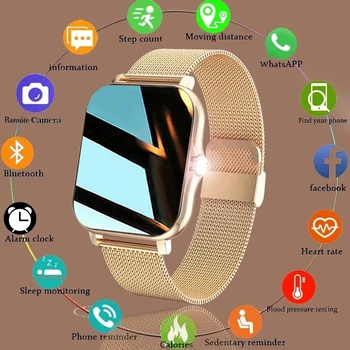 Novi pametni satovi za muškarce i žene, monitor, fitness tracker, satovi, Bluetooth-poziv, pametni sat za telefon Samsung Android