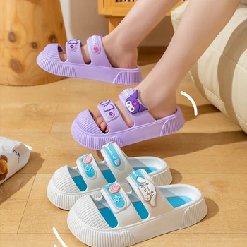 Novi Кавайные slatka papuče Sanrio Hellokitty Kuromi Mymelody Cinnamoroll Baotou s uzorkom Slatka Djevojčica, rođendanski poklon za Curu