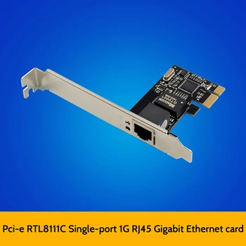 PCIE X1 RJ45 Server Gigabitne Mrežne kartice RTL8111C s Jednim Priključkom 1000M Ethernet Adapter Mrežna kartica za Desktop računala