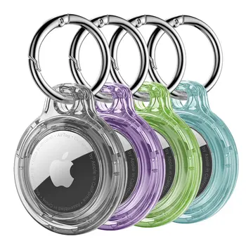 Prozirna torbica za nosač Airtag Case Hard case za Apple Air tag Tracker Privjesak za ključeve Lanac za kućne ljubimce Zaštitna torbica