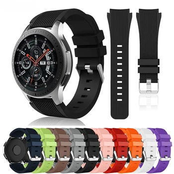 Remen za sat Samsung Galaxy Watch 46 mm/Gear S3 Frontier/Galaxy Watch 3 45 mm 22 mm, mekana silikonska narukvica, sportski remen