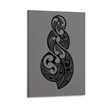 Rezbarija Пикоруа maori, trostruki okret, slika na platnu, ukrasa za dom, zidno slikarstvo, fine grafike, zidno slikarstvo