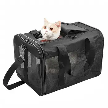 Ručke za nošenje omogućuju za mačke Prijenosna Torba za nošenje mačke i pse, Prozračni Ruksak, Putnu torbu za kućne ljubimce, Reusable torba za nošenje mačke preko ramena s remenom