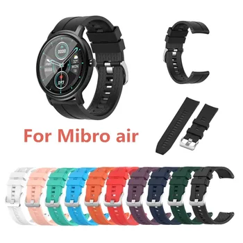 Ručni sat s remenom, silikonski satovi, kompatibilne s Xiaomi Mibro Air, zamjena remena 20 mm, modni dodaci za pametne narukvice