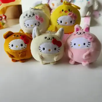 Sanrio Hello Kitty Postati Ljubimac Privezak Plišani Crtić Super Slatka Okrugli Mekana Igračka Pliš Lutka Privjesak Rođendanski Poklon Za Djevojke