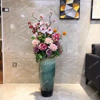 Stakleno keramička vaza, oponašajući paul, Cvjetnih aranžmana, Prednja Vila, Luksuzna Europska Jednostavna Moderna vaza za dnevni boravak