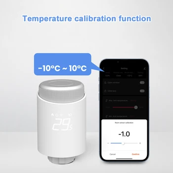 Termostatske ventile radijatora Tu-ya Zig-bee, Inteligentno bežični aplikaciju za mobilni telefon, Kontrolira temperaturu kuće termostat za grijanje