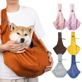 Torba-ručke za nošenje omogućuju za pse s pocket kukičanje sigurnosti, torba za kućne ljubimce, bez ruku, Prozračna životinje, preko ramena, za putovanja na otvorenom, prijenosni