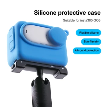 Torbica za fotoaparat s palcem, Silikonska zaštitna torbica Protiv grebanje, Prašinu zaštitna torbica za mini-kamere Insta360 Go3