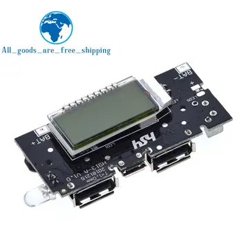 TZT Dual USB 18650 Punjač, modul za napajanje na pcb 5V 1A 2.1 A, mobilni banke hrane, Pribor za telefon, naknada led LCD modulu je DIY