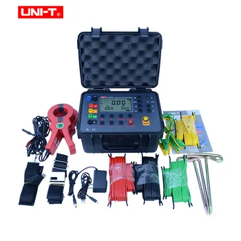 UNIT UT575A Digitalni Tester Otpora Uzemljenja Sa Dvostrukim Senzora Za pohranu podataka Profesionalna Industrijska Otpor Uzemljenje Sa Kutijom za nošenje