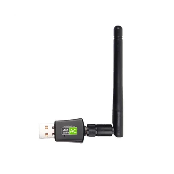 USB Wifi adapter 600 Mb/s dvofrekvencijska antena od 2,4 G 5 Ghz USB Lan Ethernet PC AC Wifi prijemnik prilagodnik Bežične mrežne kartice