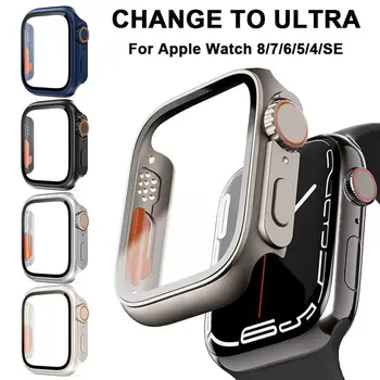 Zamjena za Ultra tela Apple Watch od kaljenog stakla 8 7 6 5 4 45/44/41/ izgled 40 mm promijenjen okvir Ultra 49 mm