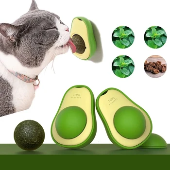 Zidni igračka Za Ljubitelje kućnih ljubimaca Rotirajući Lopta mačkast Avokado Mint Online Poslastica Za Čišćenje Zuba Prirodni biljka Metvica